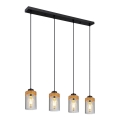 Globo - Függeszték kábelre 4xE27/40W/230V fém/fa