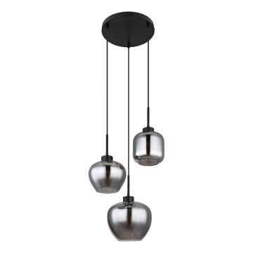 Globo - Kábelcsillár 3xE27/40W/230V fekete