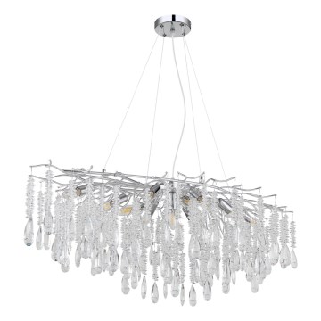 Globo - Kábelen függesztett csillár, 12x E14/40W/230V