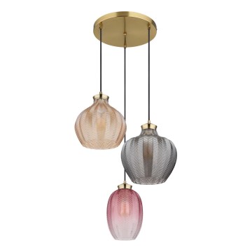Globo - Kábelen függesztett csillár, 3xE27/60W/230V, Ø45 cm