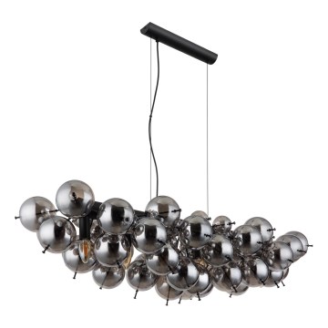 Globo - Kábelen függesztett csillár 6xE14/25W/230V fekete