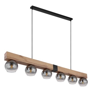 Globo - Kábelen függesztett csillár 6xE27/40W/230V
