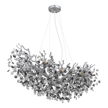 Globo - Kábeles csillár 10xE14/40W/230V ezüstszínű
