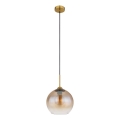 Globo - Kábeles csillár 1xE27/60W/230V sárgaréz