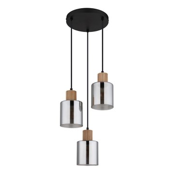 Globo - Kábellel függesztett csillár 3xE27/25W/230V átmérő 30 cm