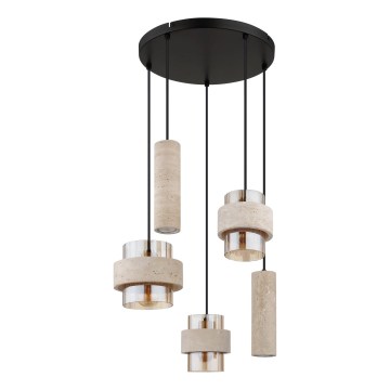 Globo - Kábelre függesztett csillár 3xE27/40W/230V + 2xGU10/10W