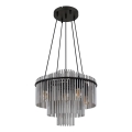 Globo - Kábelre függesztett csillár 5xE27/60W/230V fekete