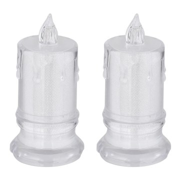 Globo - KÉSZLET 2x LED Gyertya LED/0,25W/3xLR1130