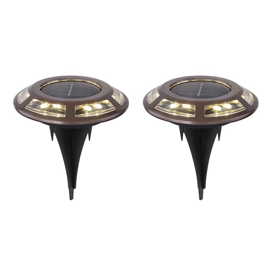 Globo - KÉSZLET 2x LED Napelemes lámpa LED/0,72W/3V 3200K IP44 300 mAh