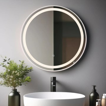 Globo - LED állítható fényerejű falra szerelhető tükör háttérvilágítással LED/10W/230V 2700/4000/6500K átmérő 50 cm