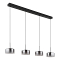 Globo - LED csillár kábellel LED/24W/230V fekete/füstszínű