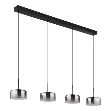 Globo - LED csillár kábellel LED/24W/230V fekete/füstszínű
