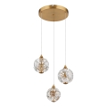 Globo - LED csillár zsinóron LED/24W/230V 3000K arany