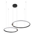 Globo - LED Dimmelhető csillár zsinóron LED/55W/230V 2700-6000K fekete + távirányítás