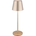 Globo - LED dimmelhető érintéses tölthető kültéri asztali lámpa 3 az 1-ben LED/3W/5V 3000/4000/5000K IP54 1800 mAh sárgaréz