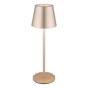 Globo - LED dimmelhető érintéses tölthető kültéri asztali lámpa 3 az 1-ben LED/3W/5V 3000/4000/5000K IP54 1800 mAh sárgaréz