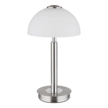 Globo - LED Dimmelhető érintésvezérlésű asztali lámpa LED/7W/230V 3000K matt króm
