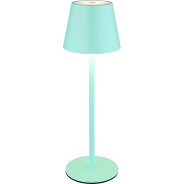 Globo - LED dimmelhető érintésvezérlésű tölthető kültéri asztali lámpa 3 az 1-ben LED/3W/5V 3000/4000/5000K IP54 1800 mAh mentazöld