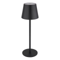 Globo - LED dimmelhető érintésvezérlésű újratölthető kültéri asztali lámpa 3 az 1-ben LED/3W/5V 3000/4000/5000K IP54 1800 mAh fekete