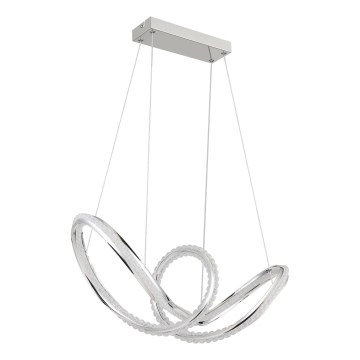 Globo - LED dimmelhető függeszték kábellel LED/45W/230V 2700-6000K fényes króm + távirányító
