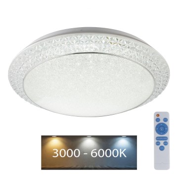 Globo - LED Dimmelhető mennyezeti lámpa LED/40W/230V 3000-6000K + távirányítás
