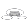 Globo - LED dimmelhető mennyezeti lámpa LED/60W/230V 2700-6500K 80,8x99,2 cm ezüst + távirányító