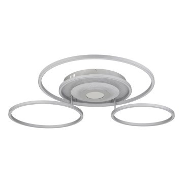 Globo - LED dimmelhető mennyezeti lámpa LED/60W/230V 2700-6500K 80,8x99,2 cm ezüst + távirányító