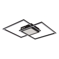 Globo - LED dimmelhető mennyezeti lámpatest LED/32W/230V 2700-6500K 42,6x42,6 cm fekete + távirányító
