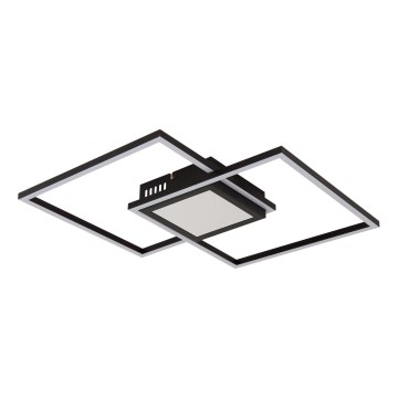 Globo - LED dimmelhető mennyezeti lámpatest LED/32W/230V 2700-6500K 42,6x42,6 cm fekete + távirányító
