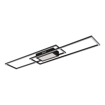 Globo - LED dimmelhető mennyezeti lámpatest LED/42W/230V 2700-6500K 19,6x96 cm fekete + távirányítóval