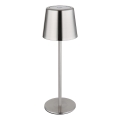 Globo - LED érintéses, dimmelhető, újratölthető asztali lámpa LED/2W/3,7V 3000/4000/6000K 2200 mAh fényes króm