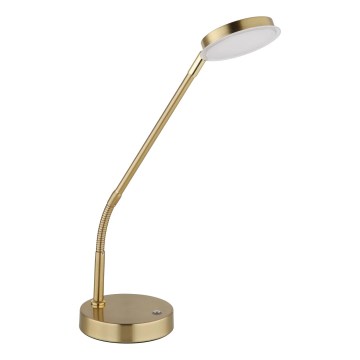 Globo - LED fényerőszabályozható érintésvezérelt asztali lámpa LED/6,5W/230V 2700/3350/4000K sárgaréz