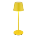 Globo - LED fényerőszabályozható, érintésvezérlésű, tölthető kültéri asztali lámpa 3 az 1-ben LED/3W/5V 3000/4000/5000K IP54 1800 mAh sárga