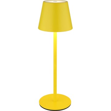 Globo - LED fényerőszabályozható, érintésvezérlésű, tölthető kültéri asztali lámpa 3 az 1-ben LED/3W/5V 3000/4000/5000K IP54 1800 mAh sárga