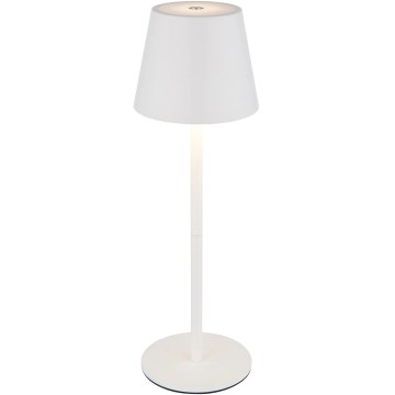 Globo - LED fényerőszabályozható érintésvezérlésű újratölthető kültéri asztali lámpa 3 az 1-ben LED/3W/5V 3000/4000/5000K IP54 1800 mAh fehér
