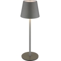 Globo - LED fényerőszabályozható érintésvezérlésű újratölthető kültéri asztali lámpa 3 az 1-ben LED/3W/5V 3000/4000/5000K IP54 1800 mAh szürke