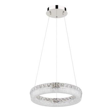 Globo - LED fényerőszabályozható kábelen függesztett csillár LED/24W/230V 2700-6000K átlátszó + távirányító