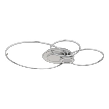 Globo - LED fényerőszabályozható mennyezeti lámpatest LED/36W/230V 2700-6500K ezüstszínű + távirányító