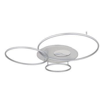 Globo - LED fényerőszabályozható mennyezeti lámpatest LED/70W/230V 2700-6500K matt króm + távirányító