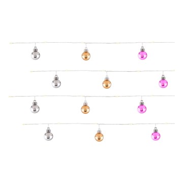 Globo - LED  fényfüzér 20xLED/2xAA 2,2m meleg fehér