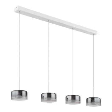 Globo - LED függeszték kábelen LED/24W/230V fehér/füstszínű