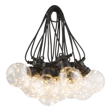 Globo - LED kültéri dekorációs lánc 10xLED/0,27W/230V 7,5 m IP44 fekete