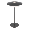 Globo - LED Kültéri tölthető érintésvezérelt asztali lámpa LED/3W/3,7V 1800/2700/3000K IP44 1800 mAh szürke