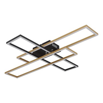 Globo - LED Mennyezeti lámpa LED/40W/230V 3000K 60x80 cm fekete/arany