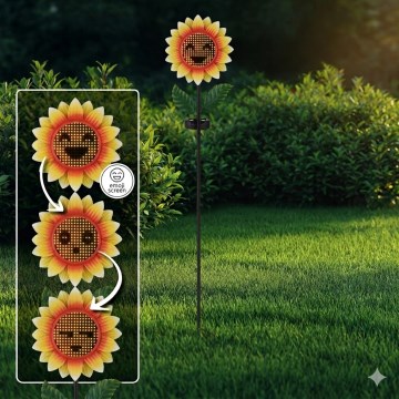 Globo - LED napelemes lámpa 200xLED/3V IP44 600 mAh, virág alakú