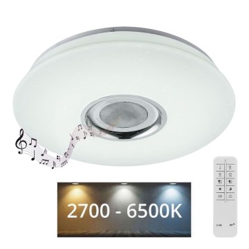Globo - LED RGB dimmelhető lámpa hangszóróval LED/18W/230V + LED/6W/230V 2700-6500K + távirányítóval