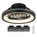 Globo - LED RGB Dimmelhető mennyezeti ventilátor LED/40W/230V 2700-6500K + távirányítás