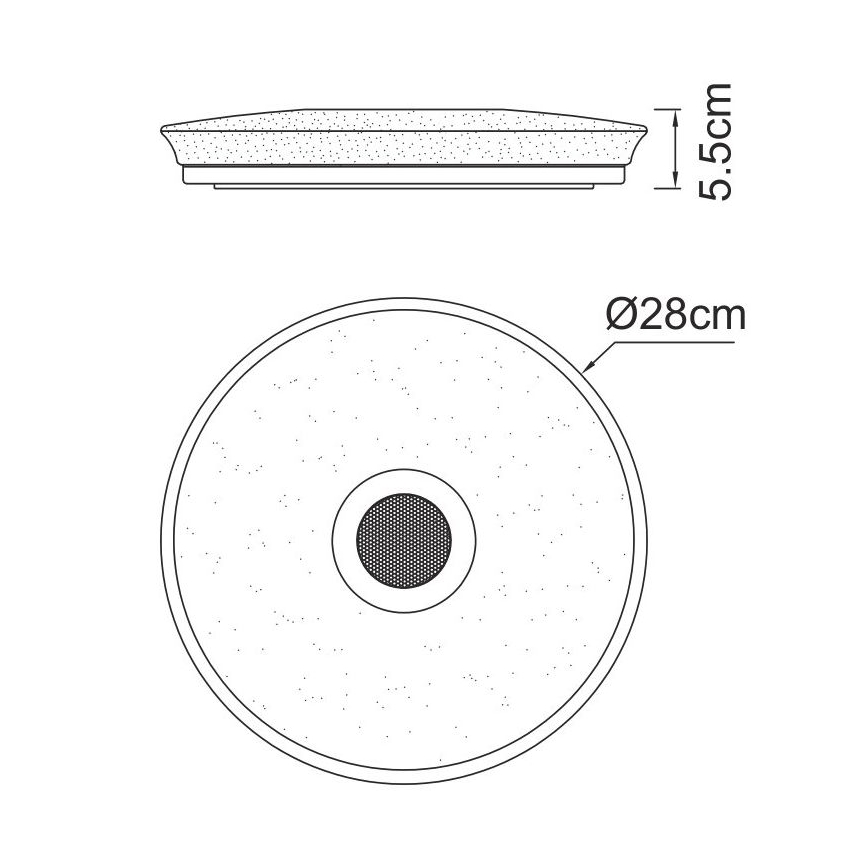 Globo - LED RGBW Dimmelhető fürdőszobai lámpa hangszóróval LED/18W/230V 3000-6500K IP44 + távirányítás