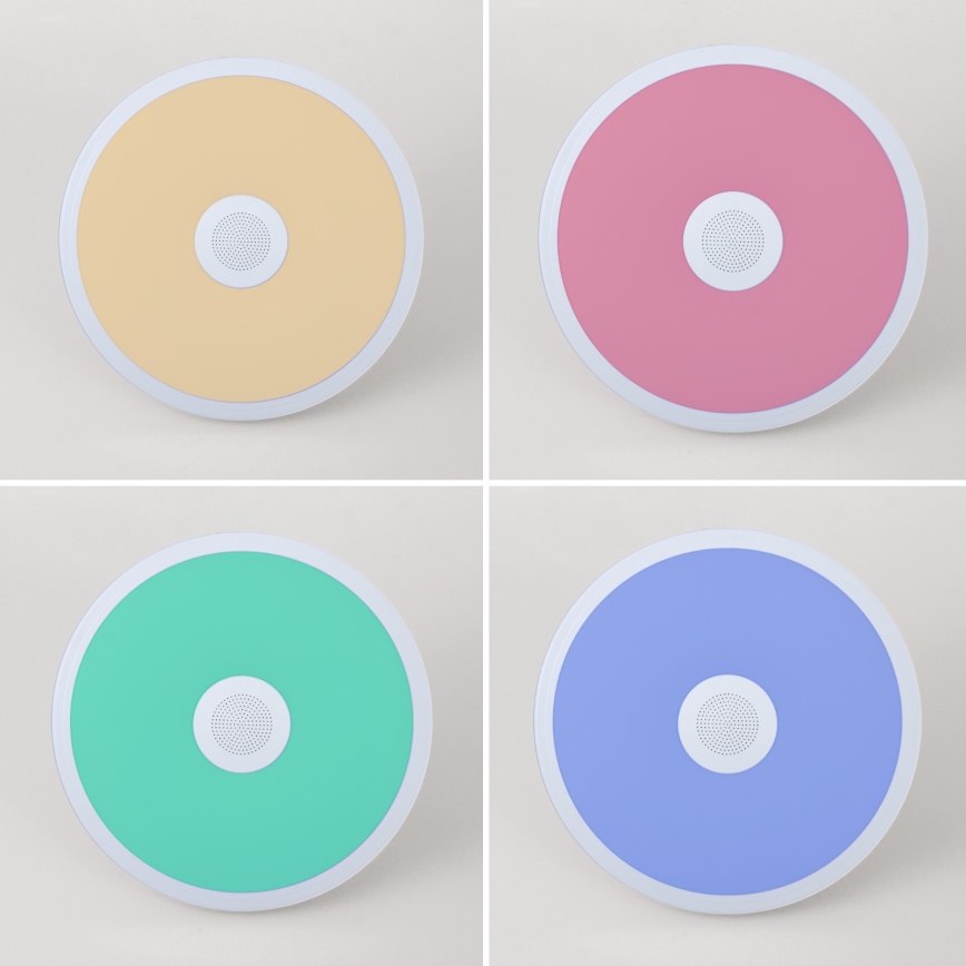 Globo - LED RGBW Dimmelhető fürdőszobai lámpa hangszóróval LED/18W/230V 3000-6500K IP44 + távirányítás