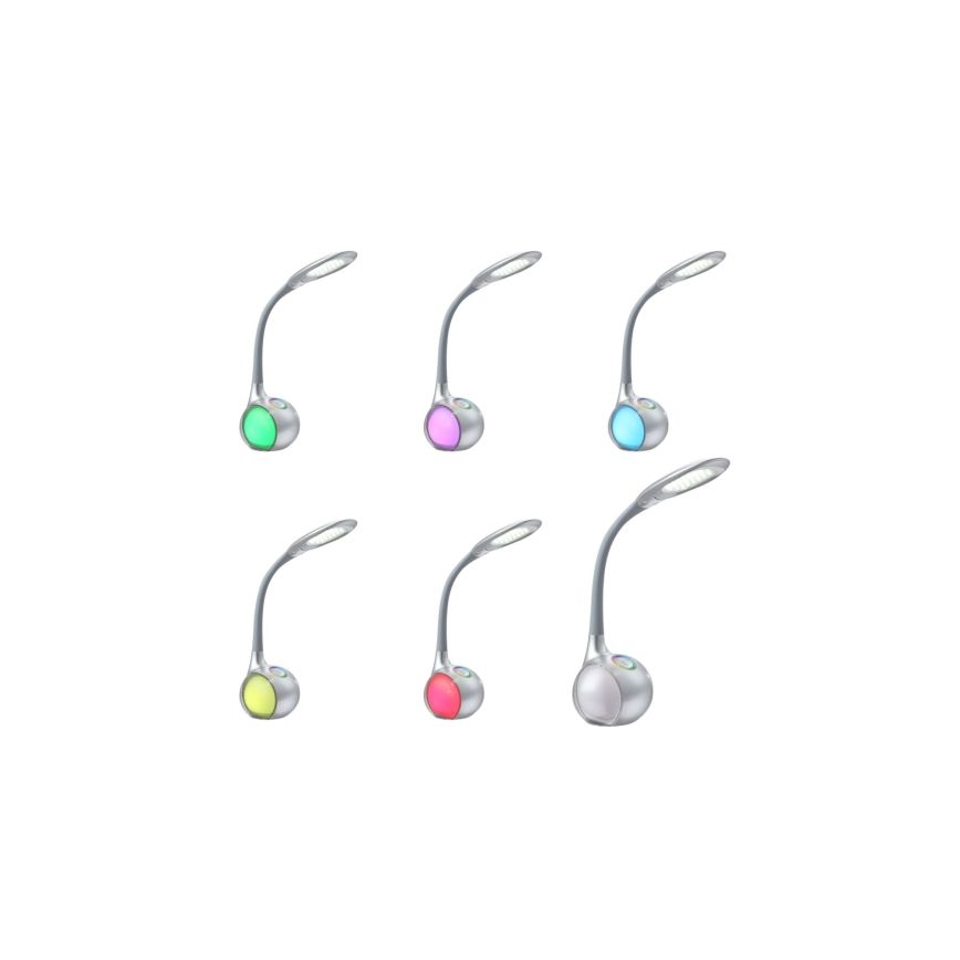 Globo 58279 - LED Asztali lámpa TARRON 1xLED/5W + 2xLED/0,1W